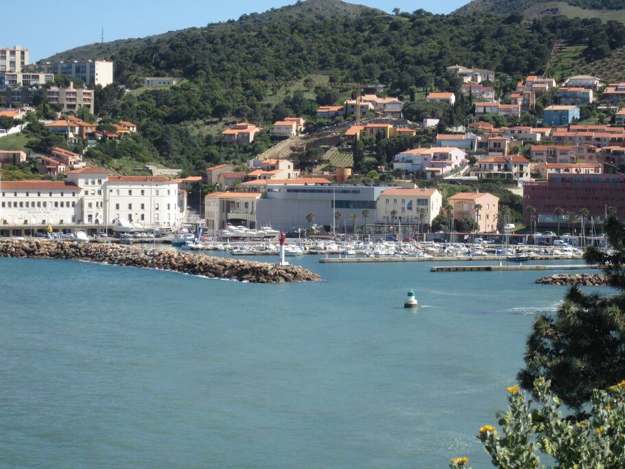 Vue depuis le haut de Banyuls en arrivant