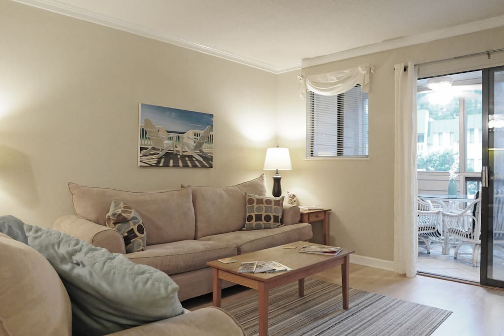 Living Area with queen size pullout.
