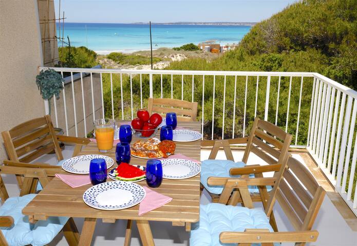 Apartment near the Beach Es Trenc IV, Terrace