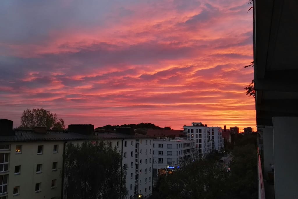 Blick vom Südbalkon/View from south balcony
