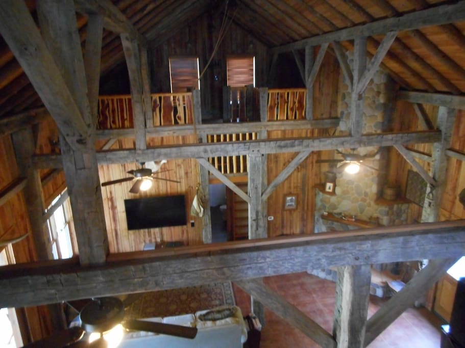 Inside view from one of loft bedrooms