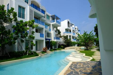 New,  two bedroom beach front condo