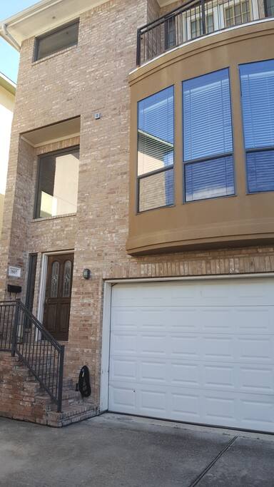 This is the front of entry to the Town house