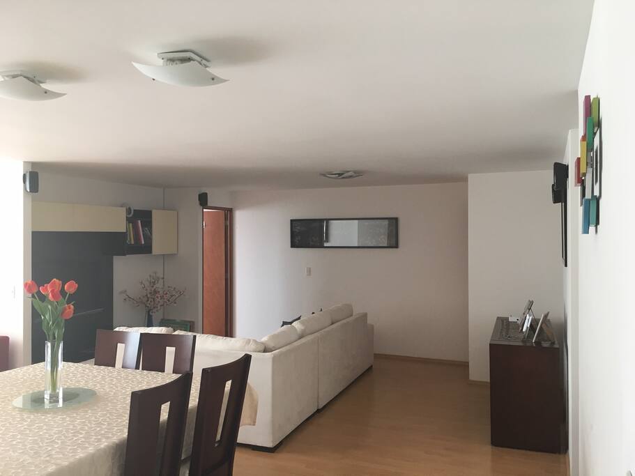 comedor y sala de tv