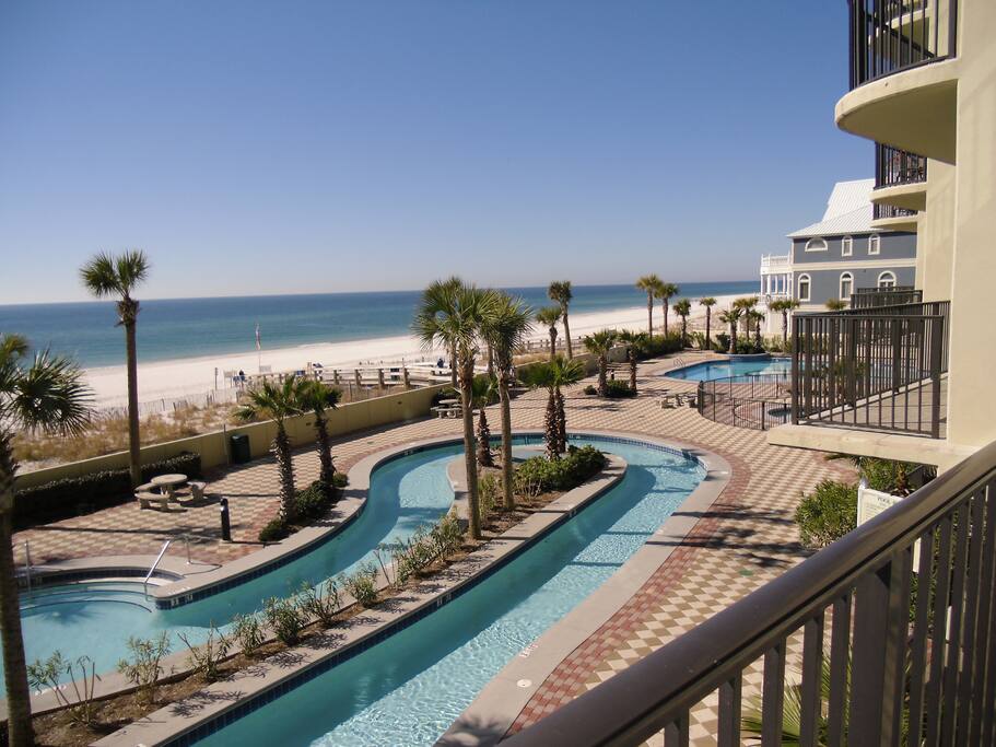 Lazy River/Pool from Balcony