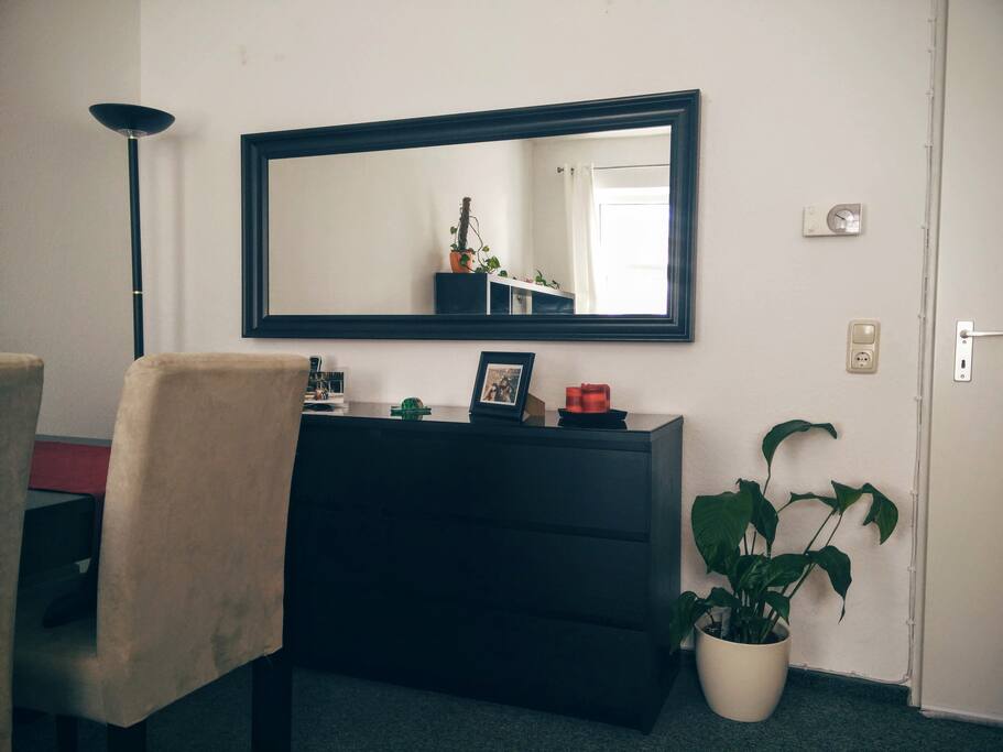 Dining area in the living room