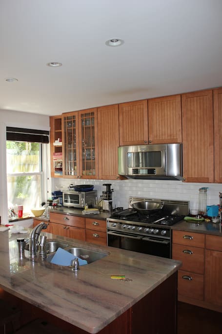 Enormous and beautifully appointed chef's kitchen