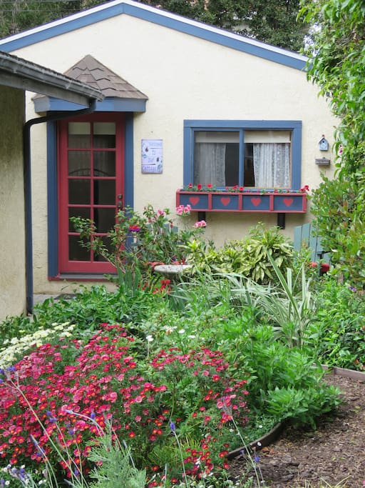 The Cottage is at the rear of our lot.