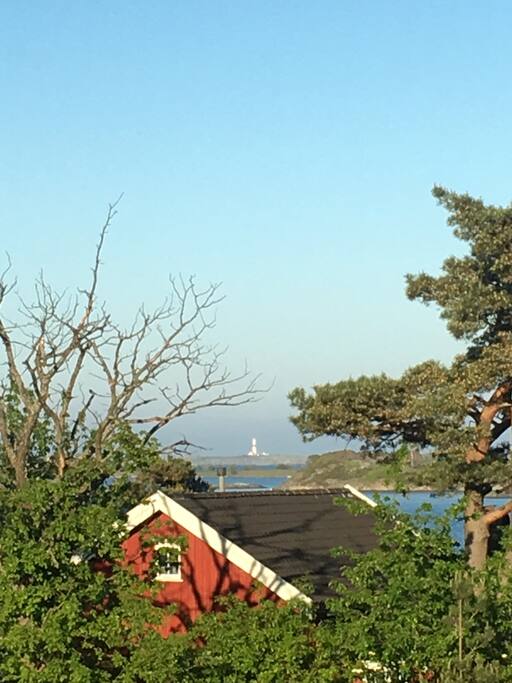 View from Cabin to Torungen lighthouse