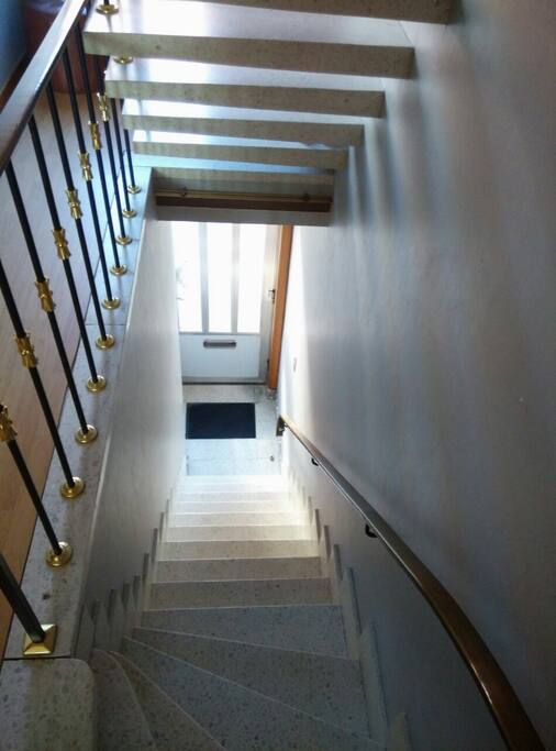 Entrance and first floor stairs