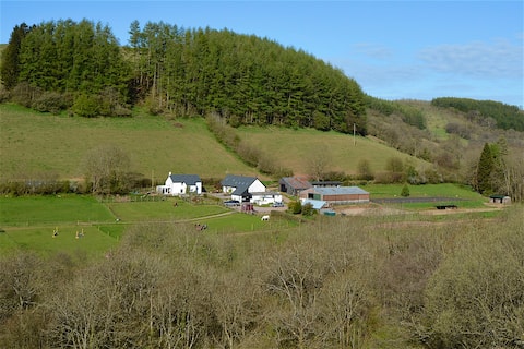 Cosy Barn Cottage on a Welsh Hill Farm
