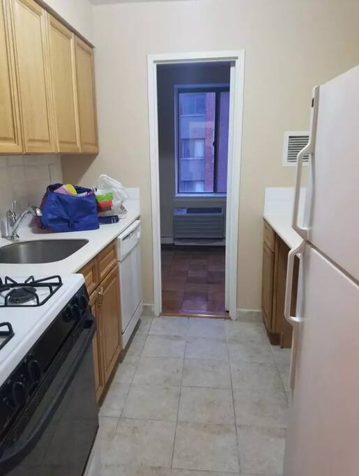 Shared kitchenette with appliances