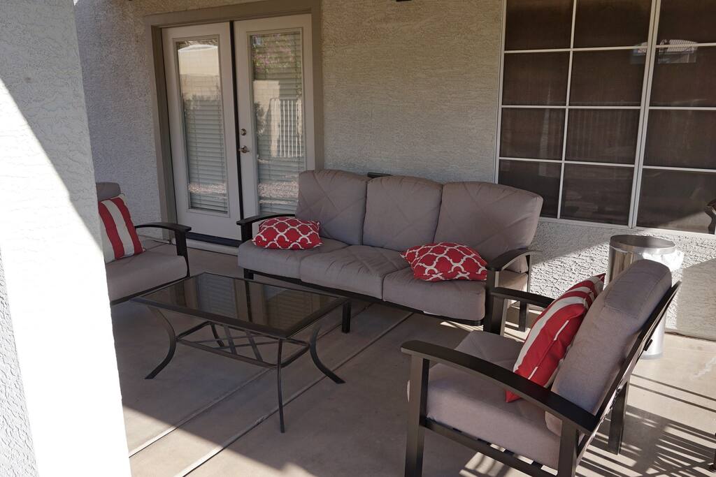 Backyard seating