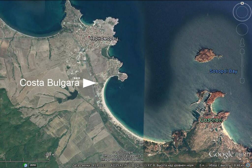 Царский залив между Созополь и Черноморец