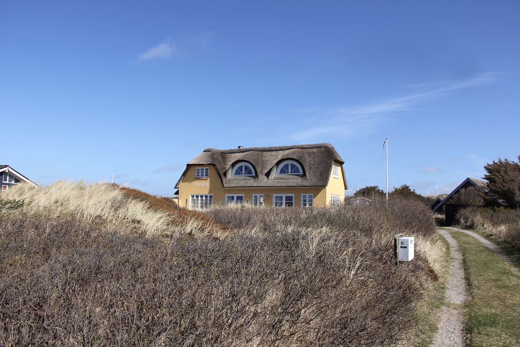 House seen from the private driveway