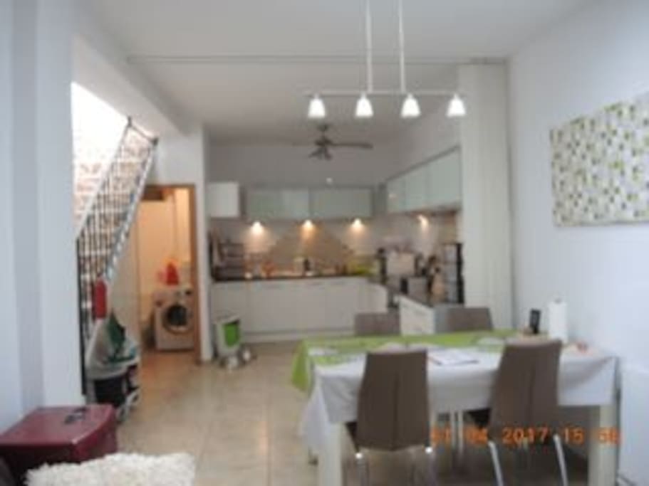 Dining and kitchen