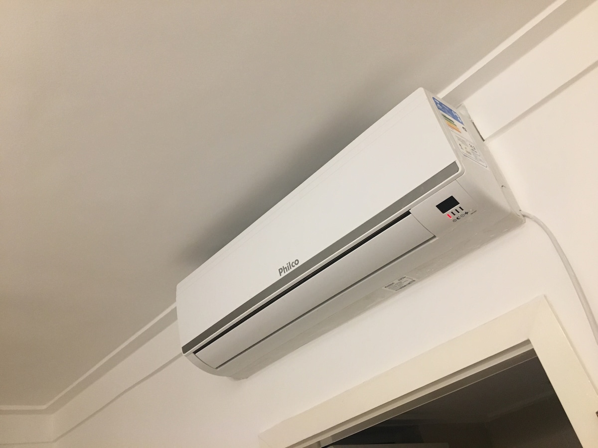 Klimatizácia v dvojlôžkovom apartmáne. 