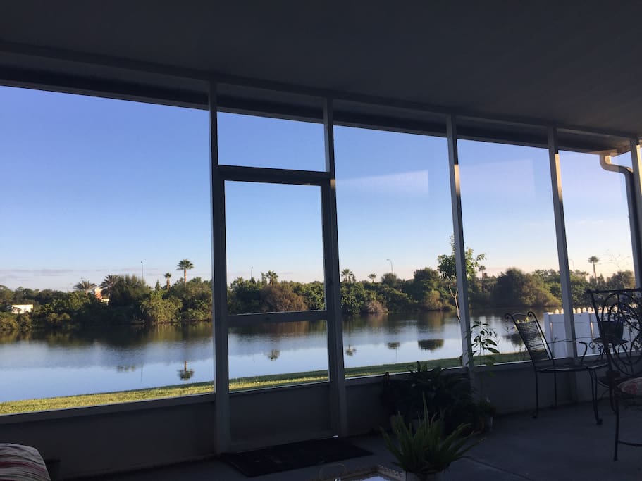 Lanai with Lake view