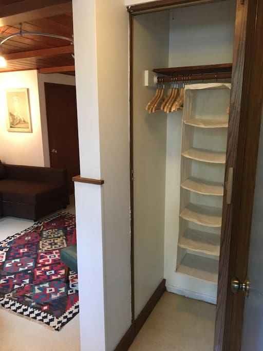 Front door closet