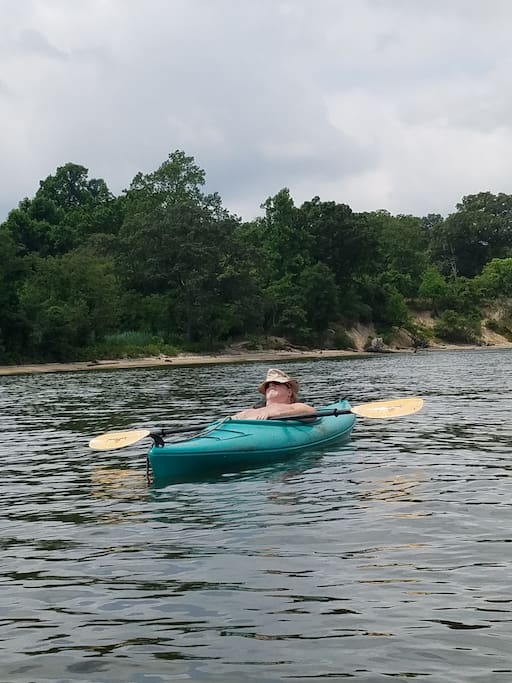 Kayaking on the creek