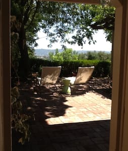 Private studio in garden setting