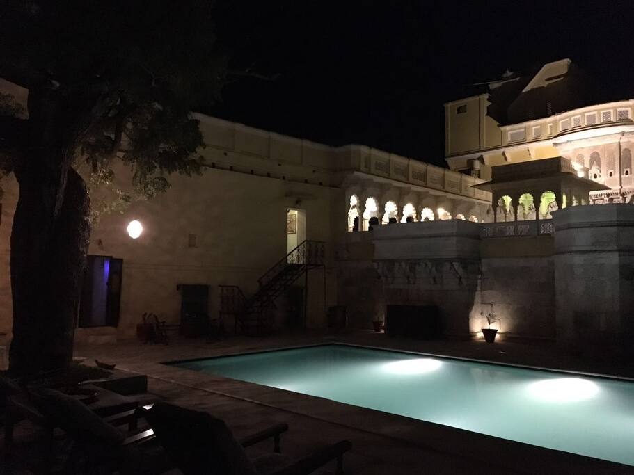 Pool View of castle
