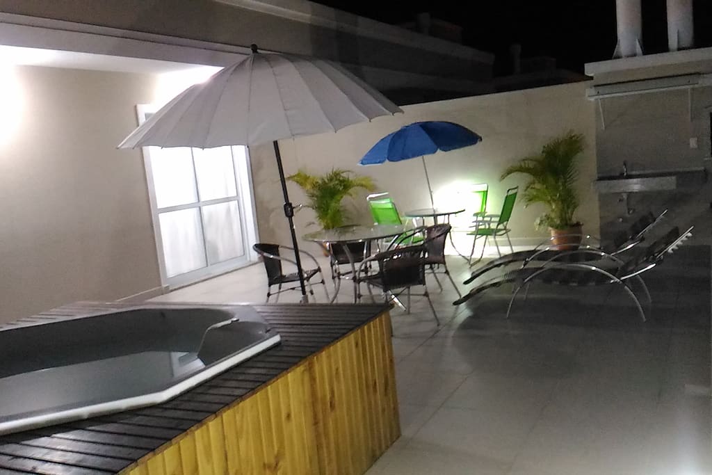 Terraço vista noturna