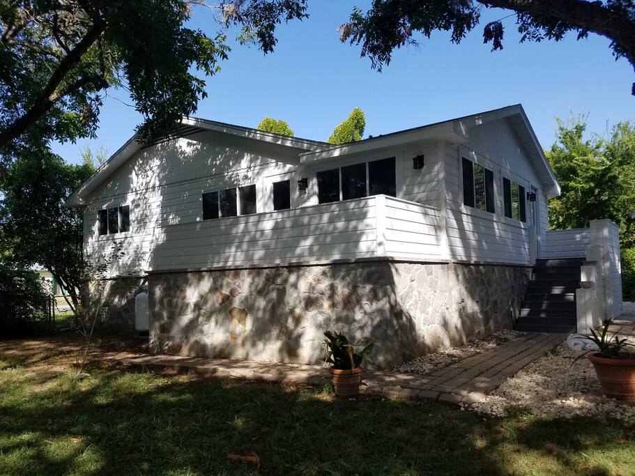 Exterior view from backyard.