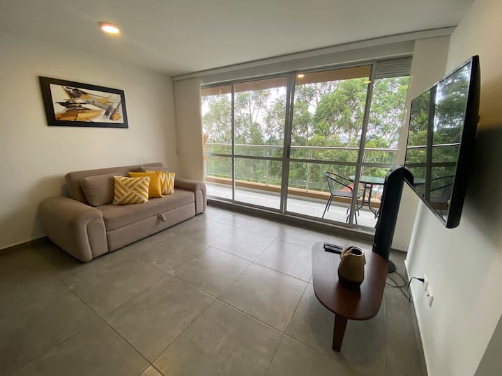 Apartaestudio En Av Centenario Con Balcón, Piscina - Armenia
