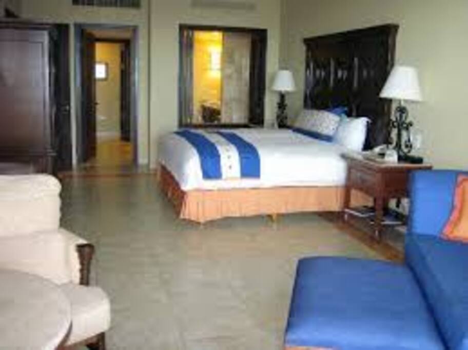 Master Bedroom leading to private bathroom