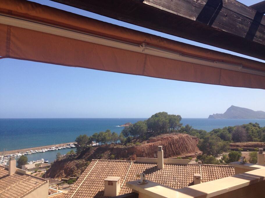 Las espectaculares vistas desde la terraza...