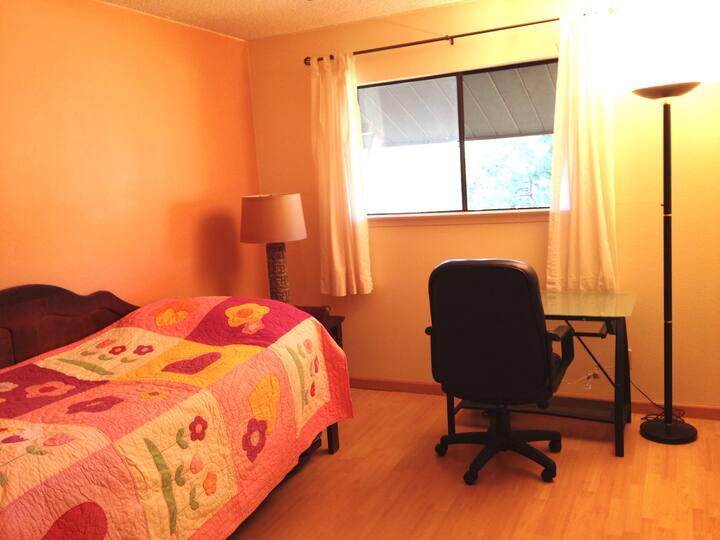 Second bedroom. Twin bed has a trundle that makes another bed if needed.