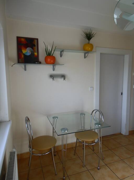 Dinning table in the kitchen.