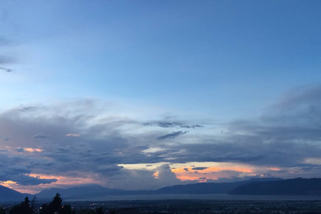 露台傍晚