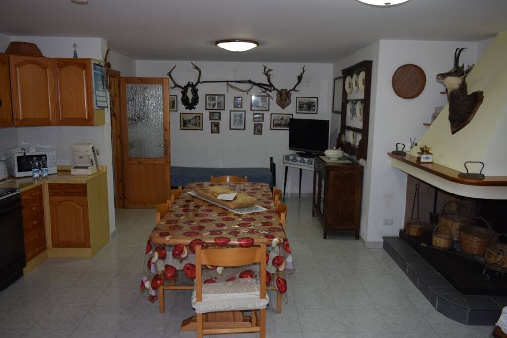 Ampia cucina dotata di tutti i maggiori confort