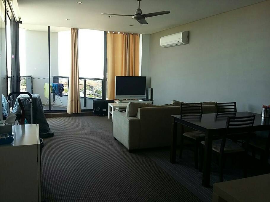 Living room with sofa-bed