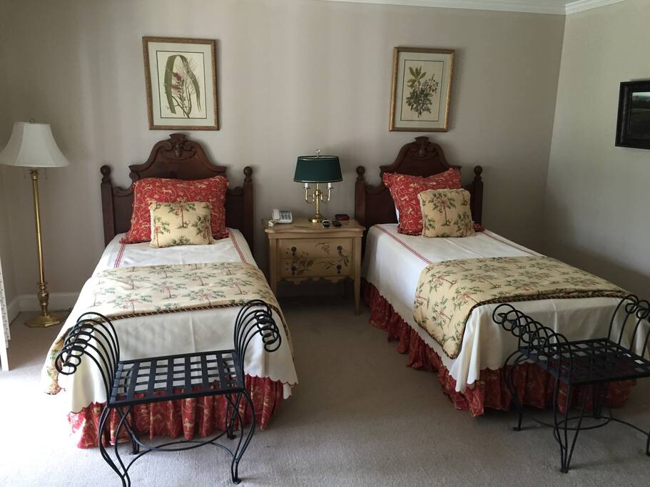 Two single beds