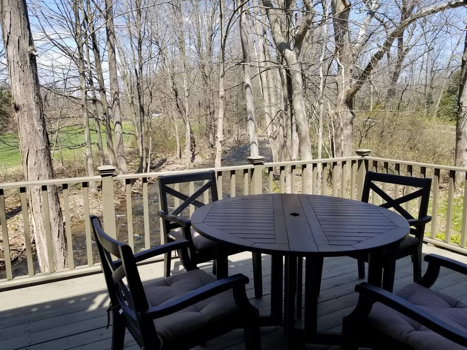 Full entertainment area on back deck