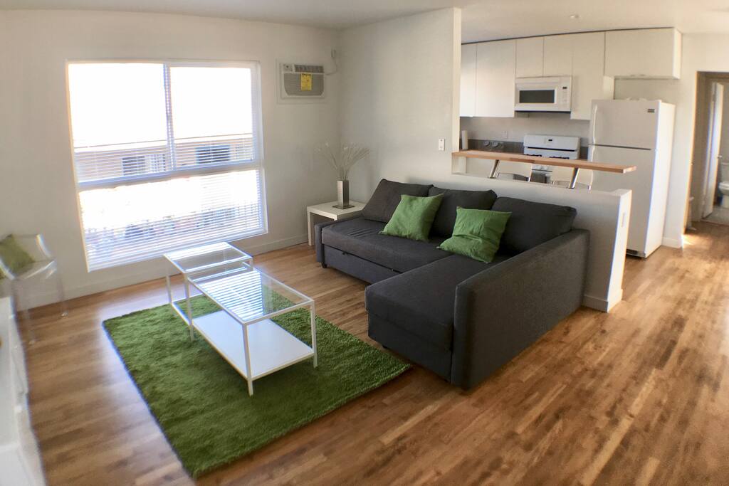 Open plan living, kitchen and dining