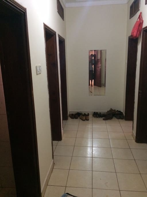 Entrance to the rooms