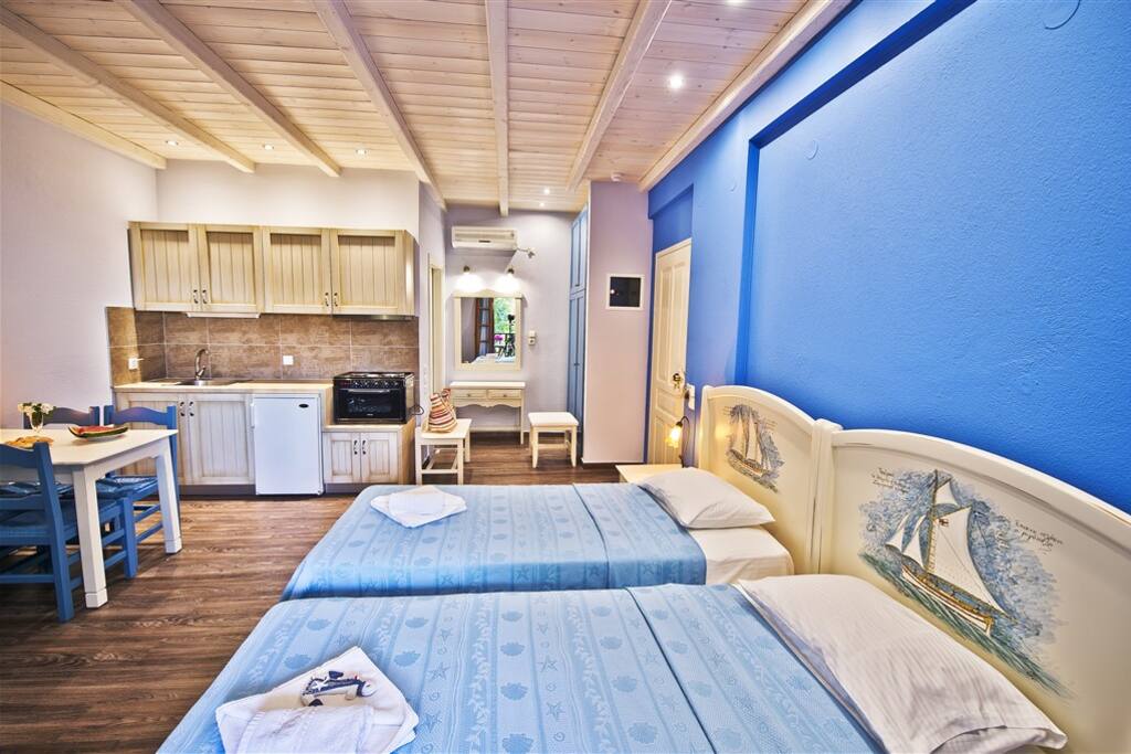 Superior Studio Blue with Garden View