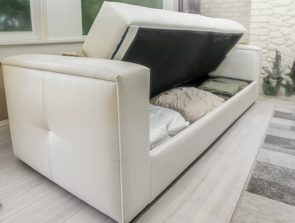 lugares adicionales para dormir con sofá cama