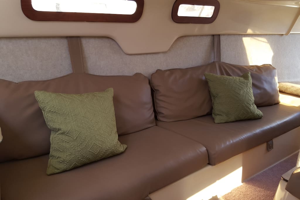 Extra port side seating.