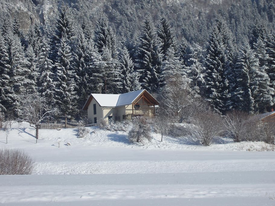 Romantic location in winter
