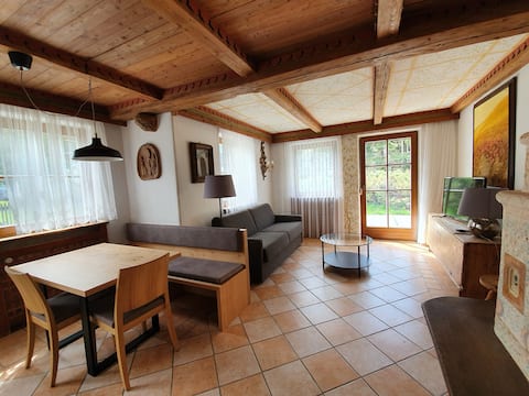 Bright apartment surrounded by nature