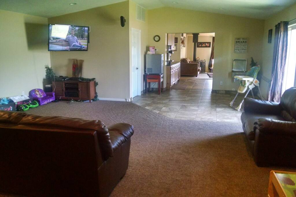 Very large family room