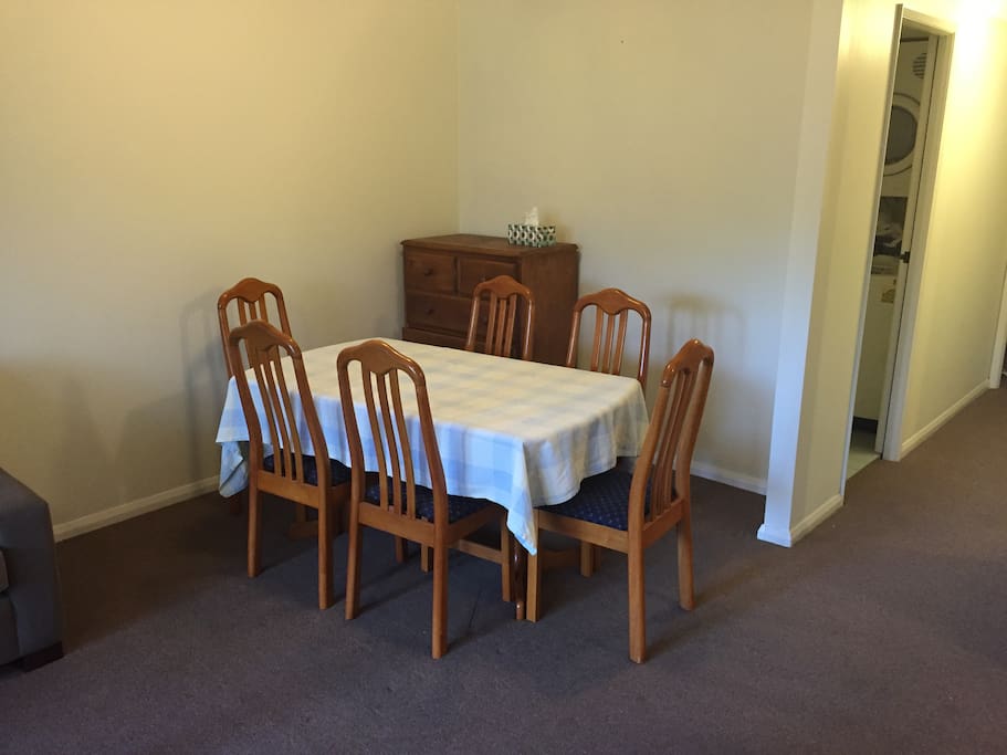 Nicely sized dining table