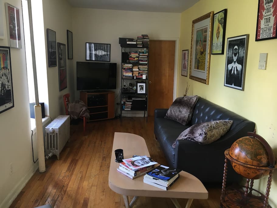 Living room over looking the park
