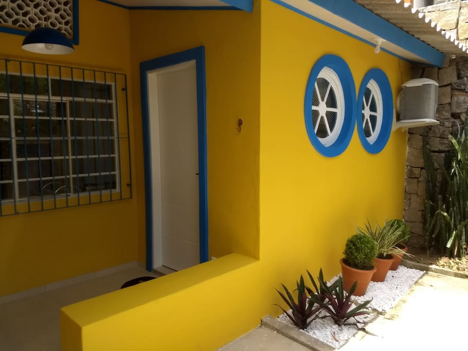 Porta do chalé casal