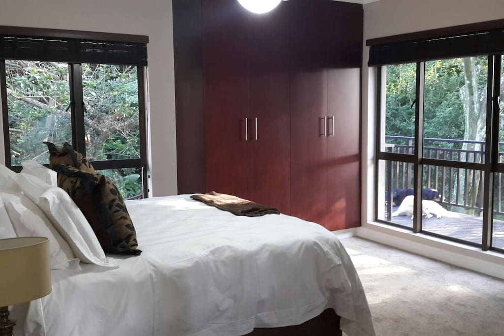 This one bedroom apartment has an en suite bathroom